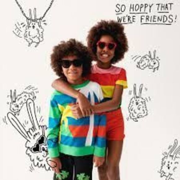 NWT Stella McCartney Kids Colorful Palm Tree Print Sweatshirt.  Size 8 - Picture 2 of 9